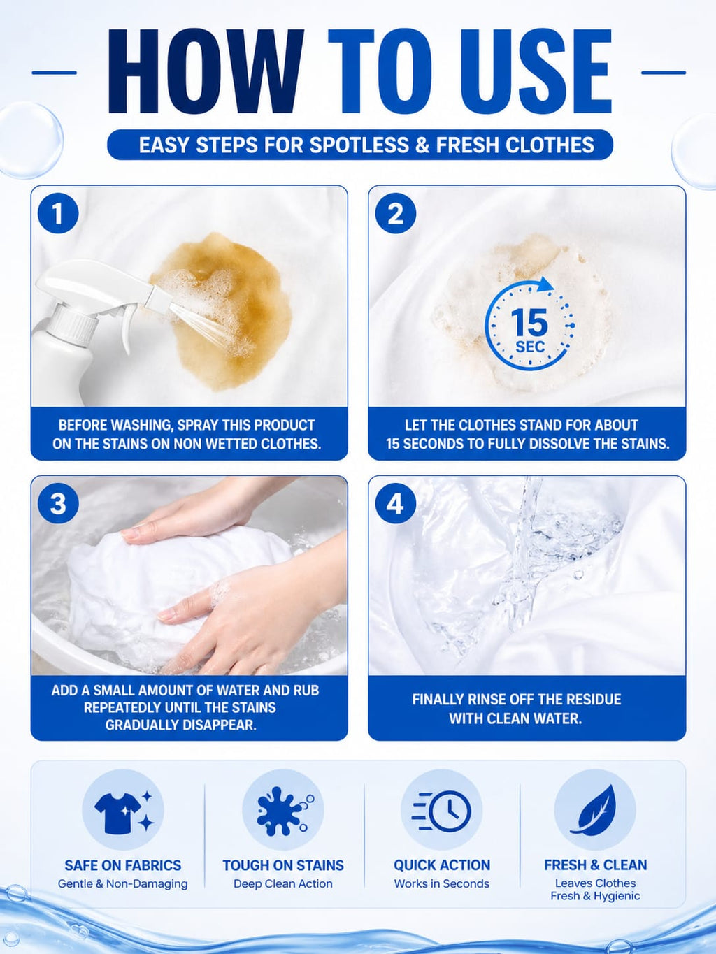 Magic Stain Remover Spray  buy 1 get one free